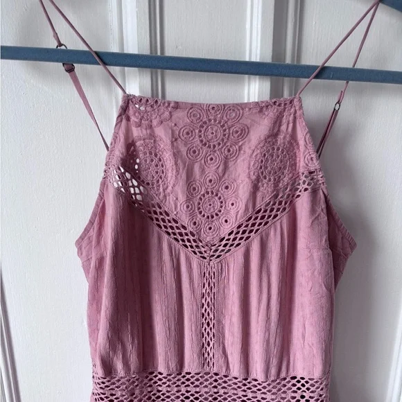 Abercrombie&Fitch x Teenvogue/Coachella Inspired Tiered Embroidered Lace Small - Picture 2 of 14